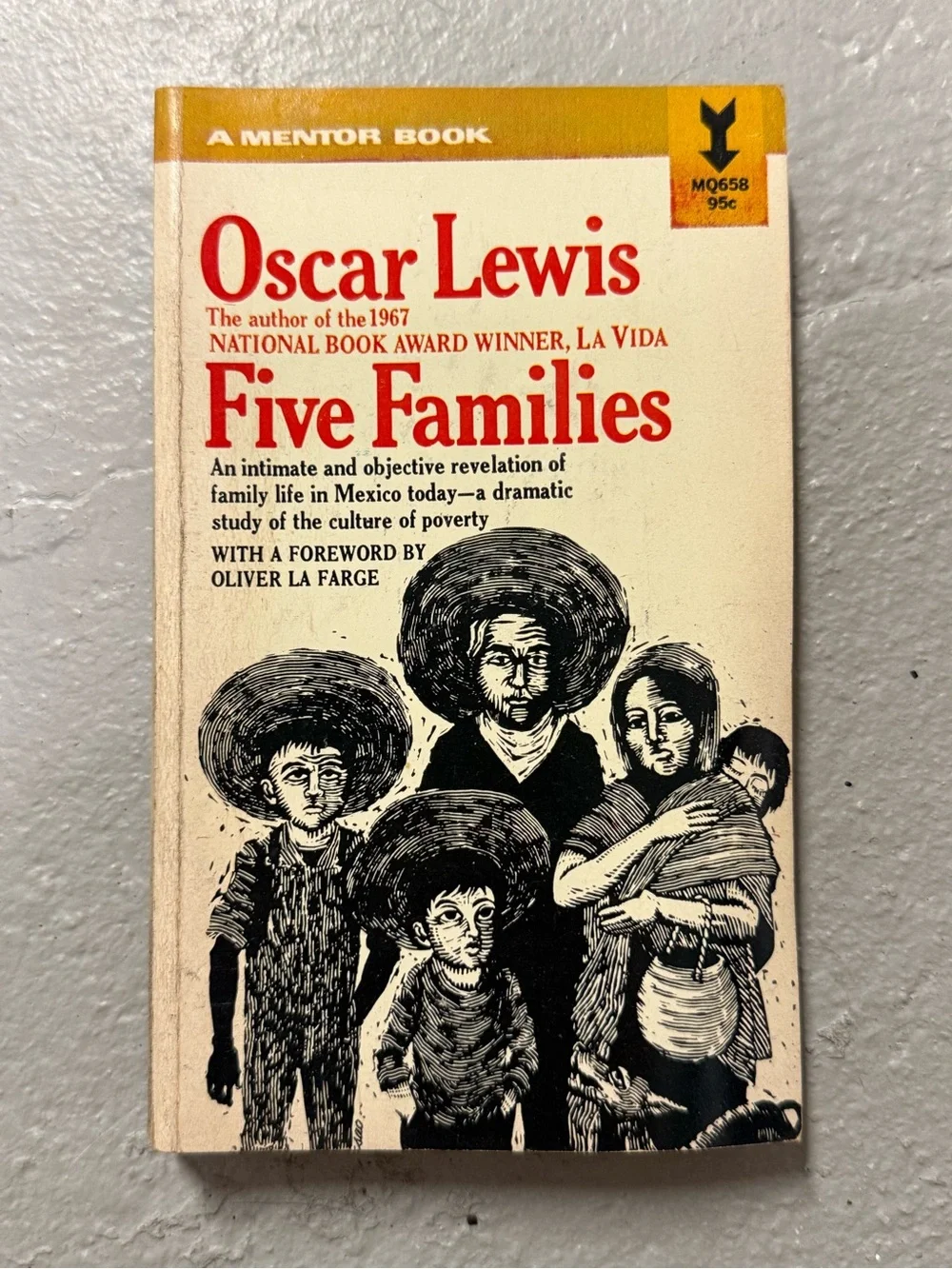 Vintage Five Families Oscar Lewis Anthropology Sociology Mexico Poverty Mentor